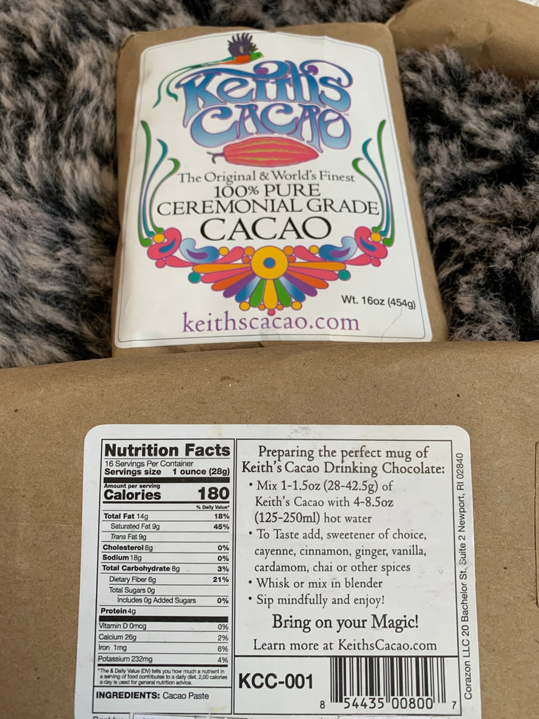 Ceremonial Cacao - 1 lb block - North Moon Herbals
