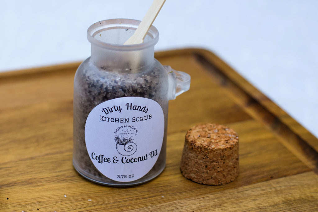 Coffee & Coconut Scrub - for Kitchen or Bath! - North Moon Herbals